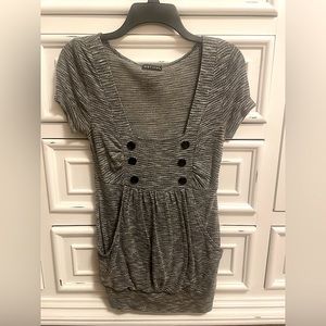 **Buy 4 Get 1 Free. $5 items only!  Gray Blouse.